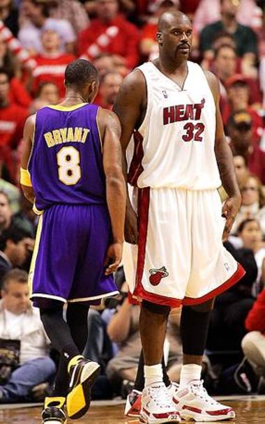 Kobe e Shaq avversari quando O’Neal vestiva la maglia dei Maimi Heat